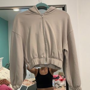 Zara cropped hoodie